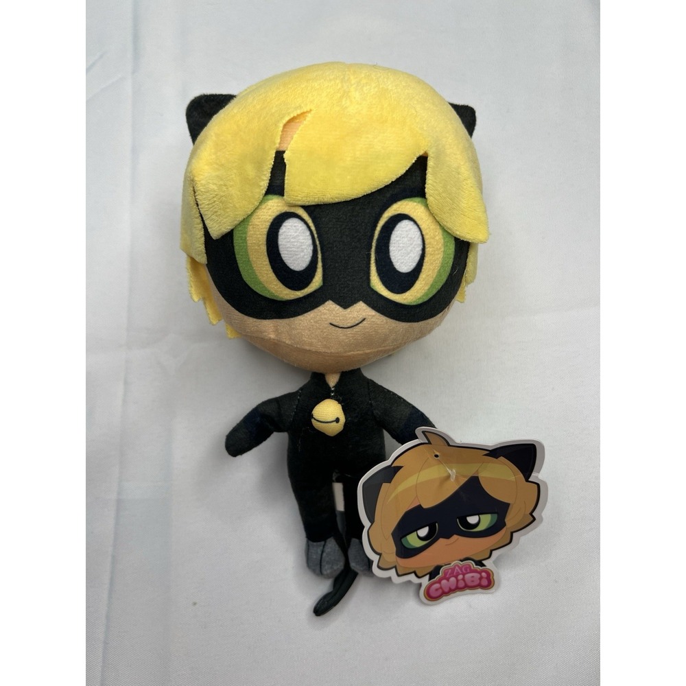 Miraculous Zag Chibi Cat Noir Character Plush Toy Brand With Tag